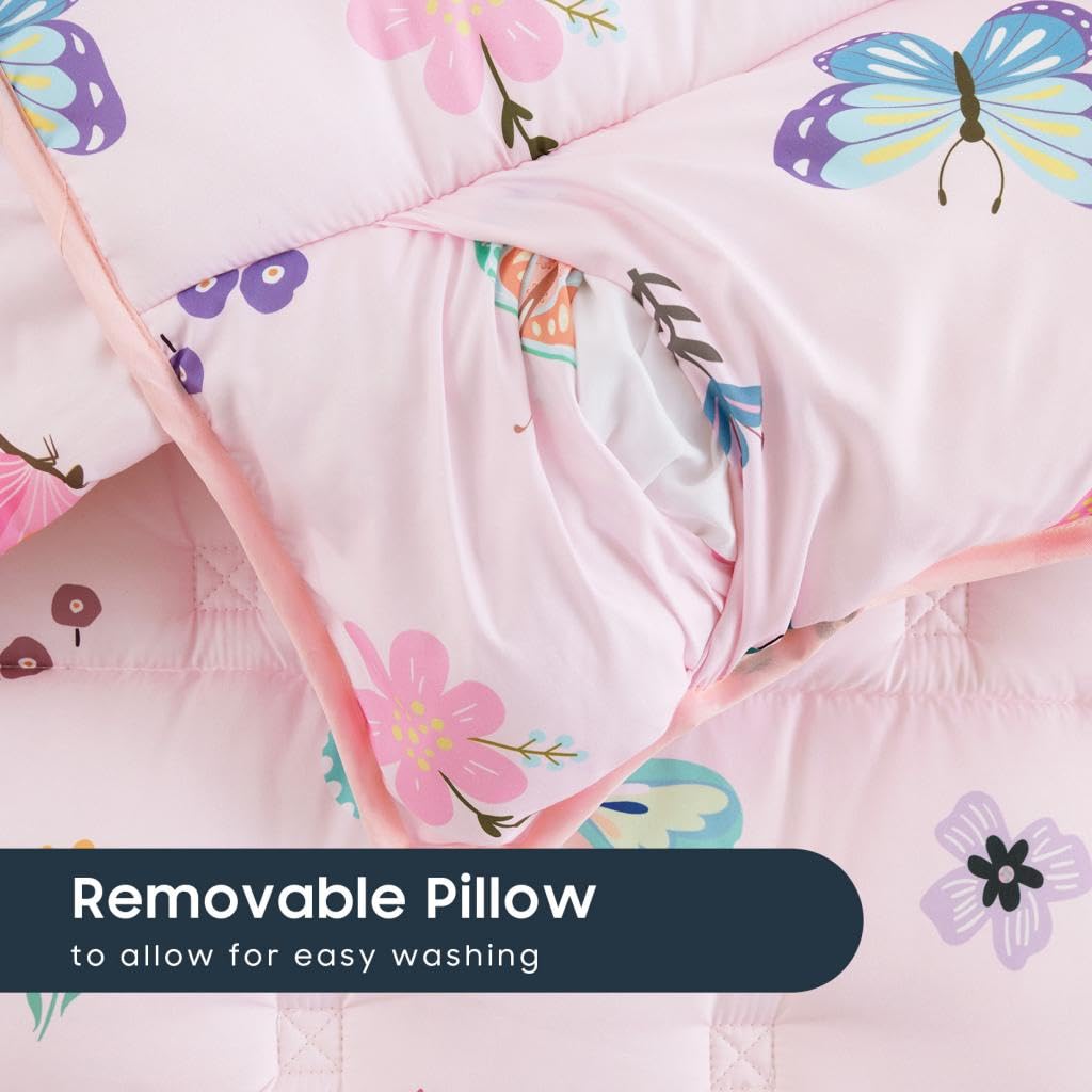 Wake In Cloud brushed microfiber material is soft and durable for daily naps.