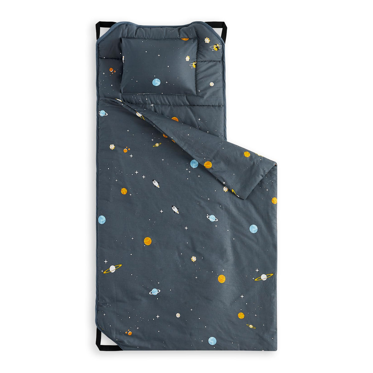 Wake In Cloud cot nap mat with stars space design for nap time and imagination.