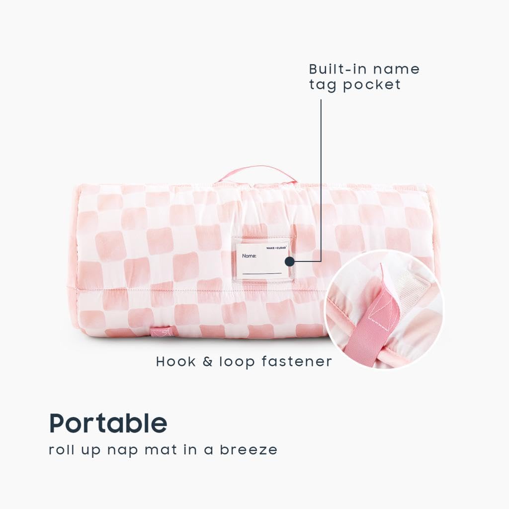 Wake In Cloud nap mat blanket included, soft microfiber for cozy rest