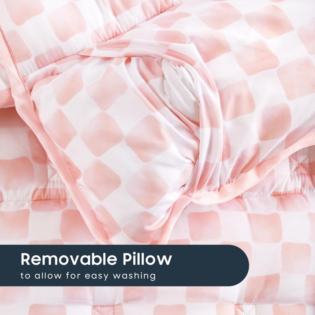Wake In Cloud nap mat transport handle and roll-up design for portability