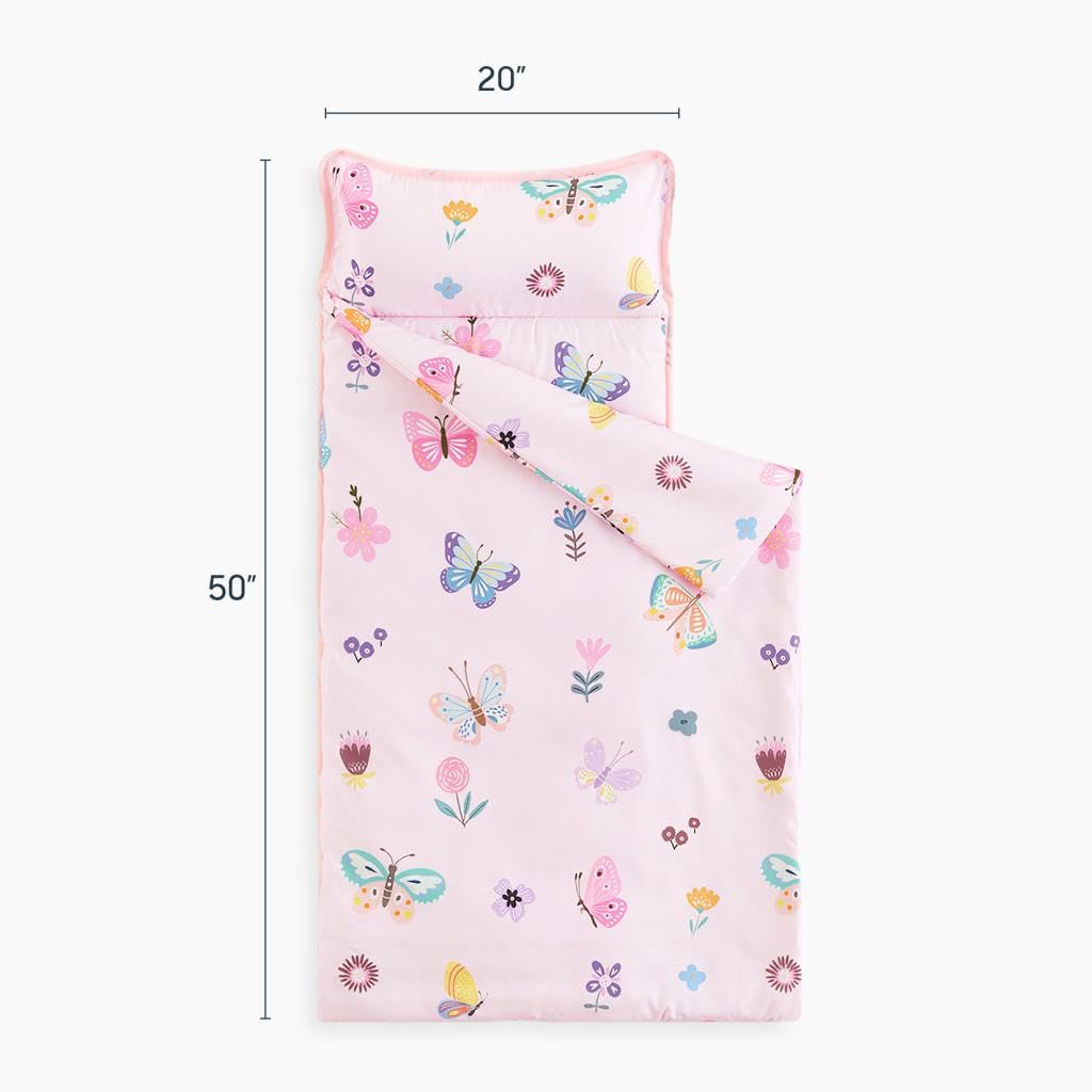 Wake In Cloud nap mat with pillow and blanket for versatile preschool use.