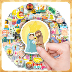 WAKEMOODEI Christian gift stickers ideal for gifting and DIY decorations