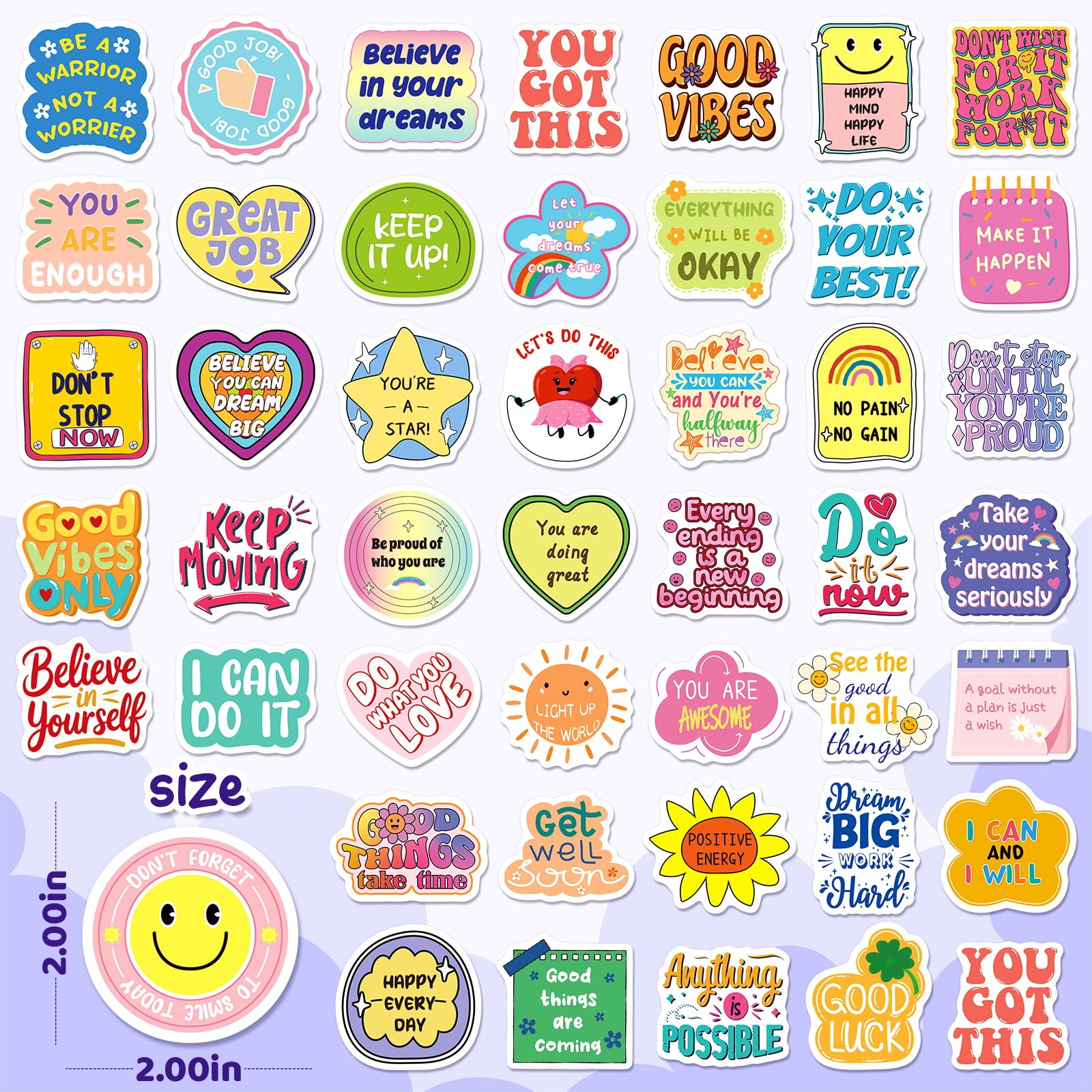 WAKEMOODEI laptop stickers brighten devices with positive messages for study sessions.