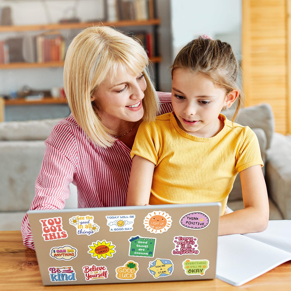 WAKEMOODEI vision-board stickers inspire goals with vibrant art.