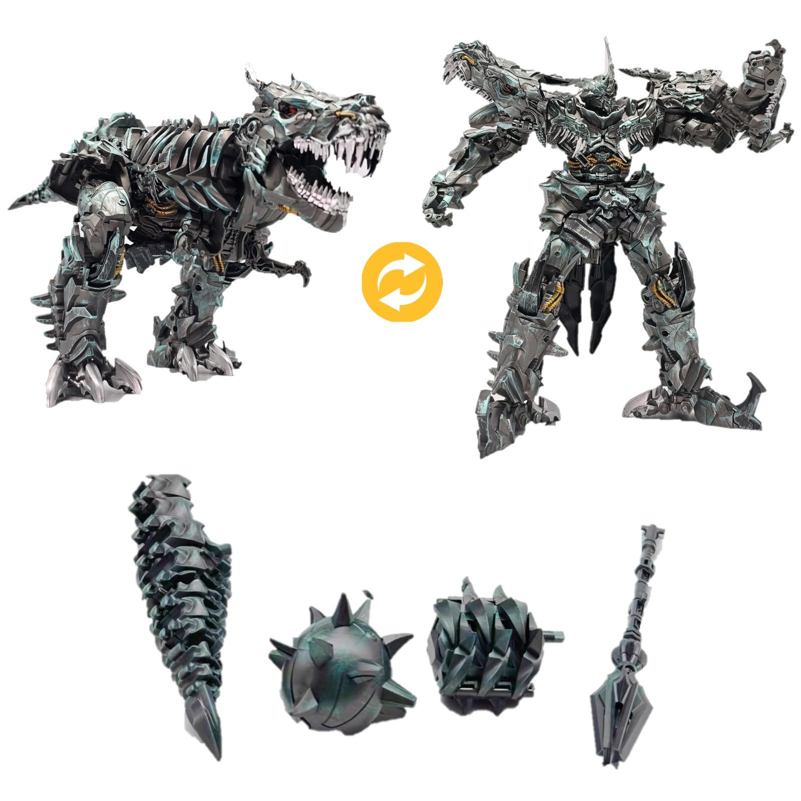 Wakidong deformation toy in dinosaur form extended for imaginative action