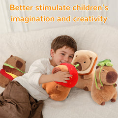 WAKSUN capybara hamburger plush soft material contact and texture