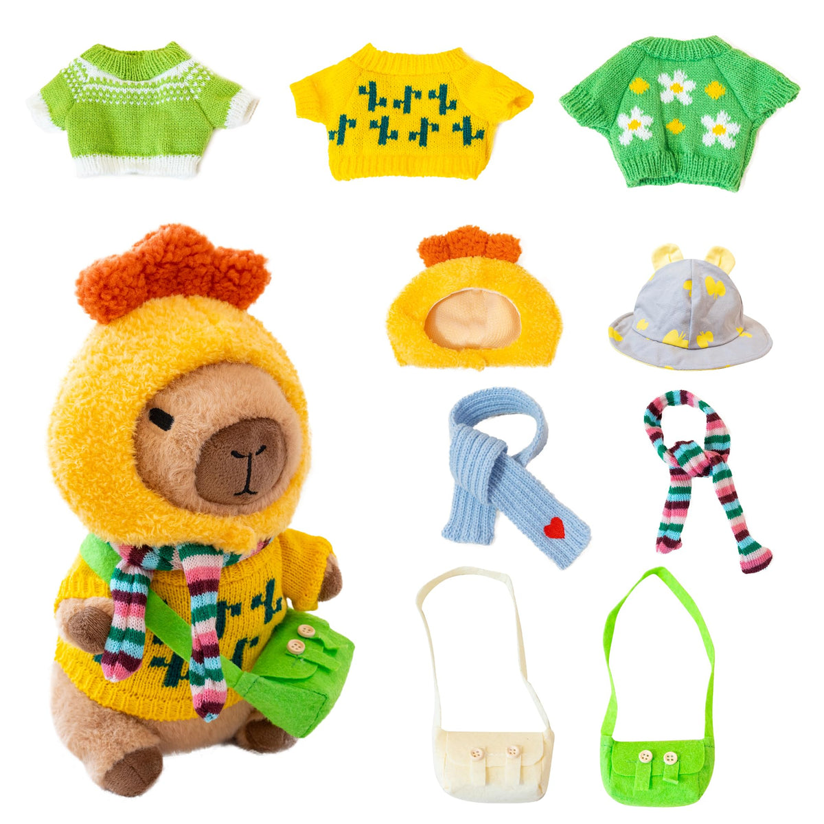 WAKSUN Capybara Plush 10.2-inch cuddle companion for kids.