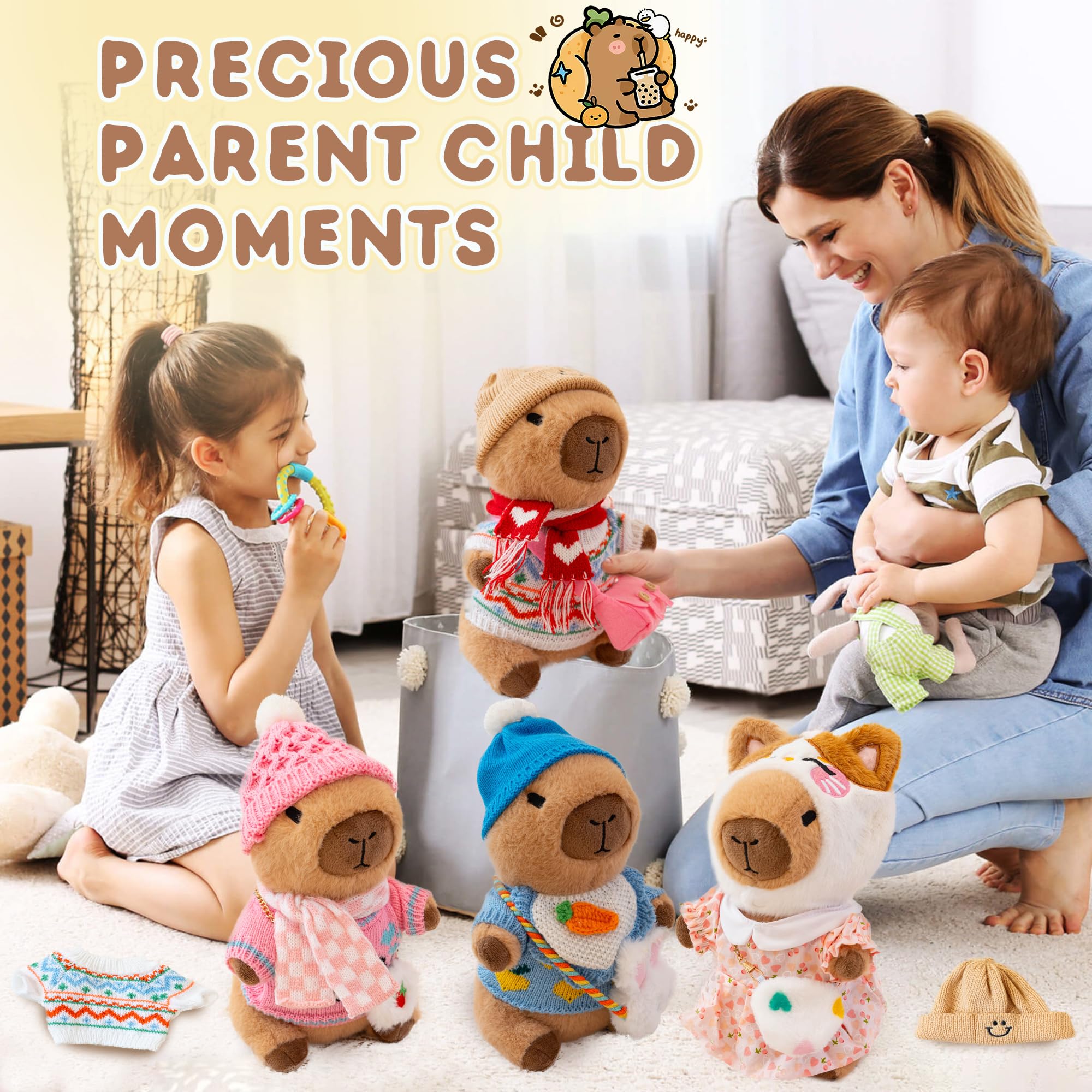WAKSUN capybara plush gift packaging; ideal birthday surprise.