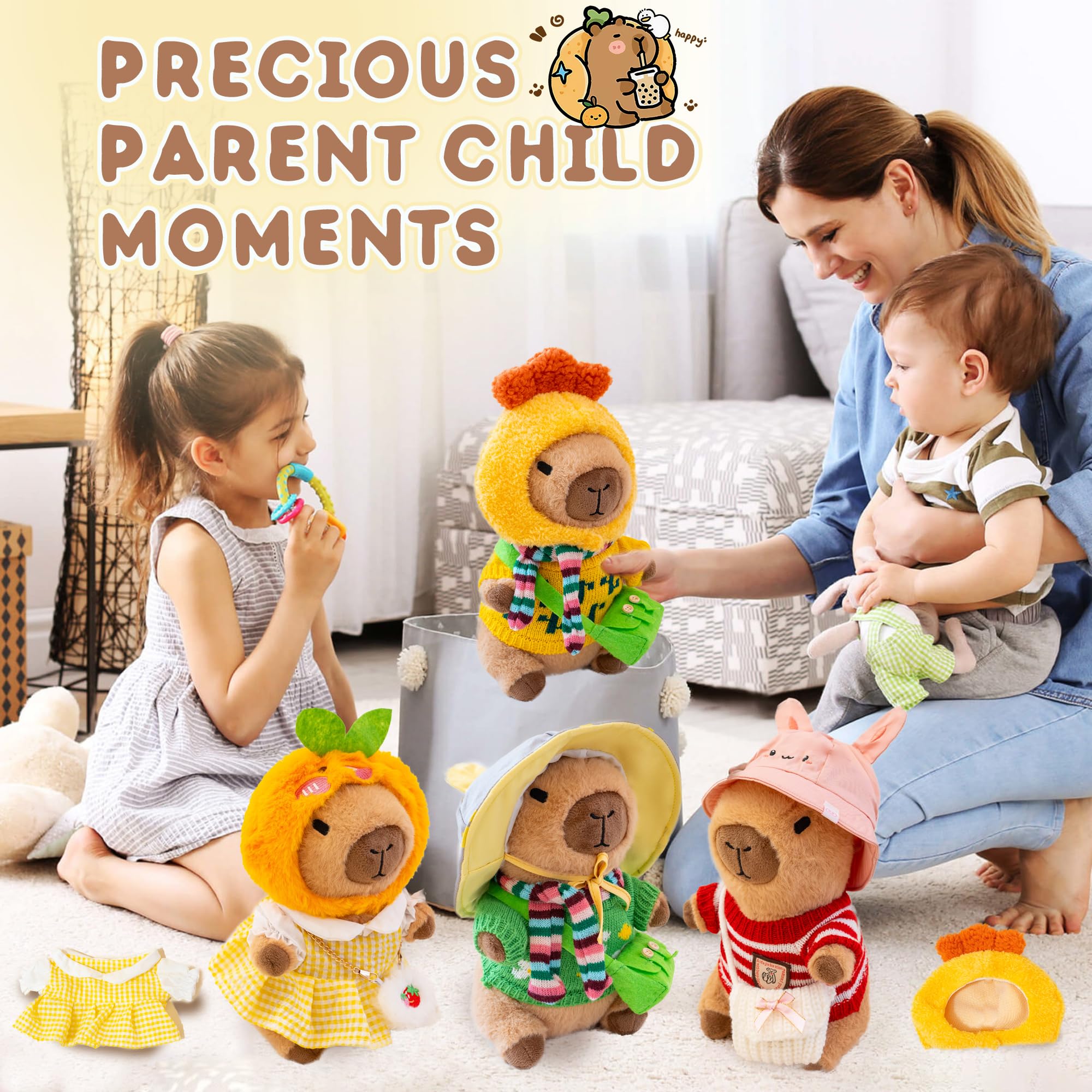 WAKSUN Capybara Travel-Friendly Plush for on-the-go fun.