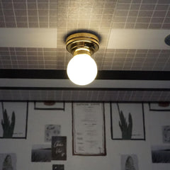 Brass finish complements vintage and modern miniatures in any scene.