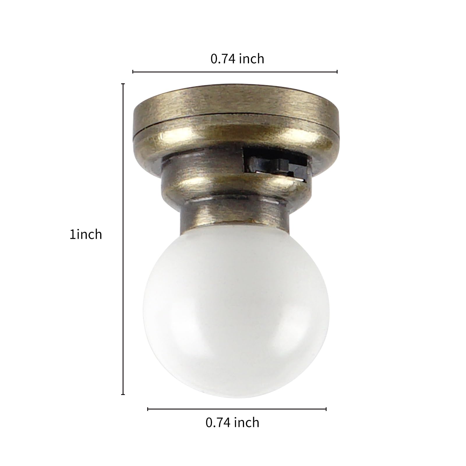 On/off switch with magnetic base enables flexible placement.