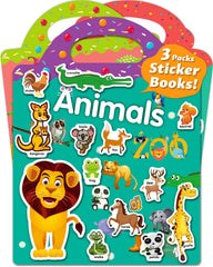 Walenced reusable sticker book for toddlers on the front cover, inviting creative play.