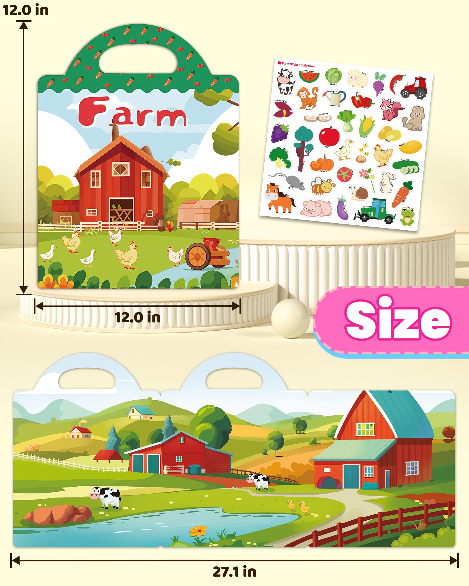 Walenced sticker book is ideal for ages 3 and up gifts.