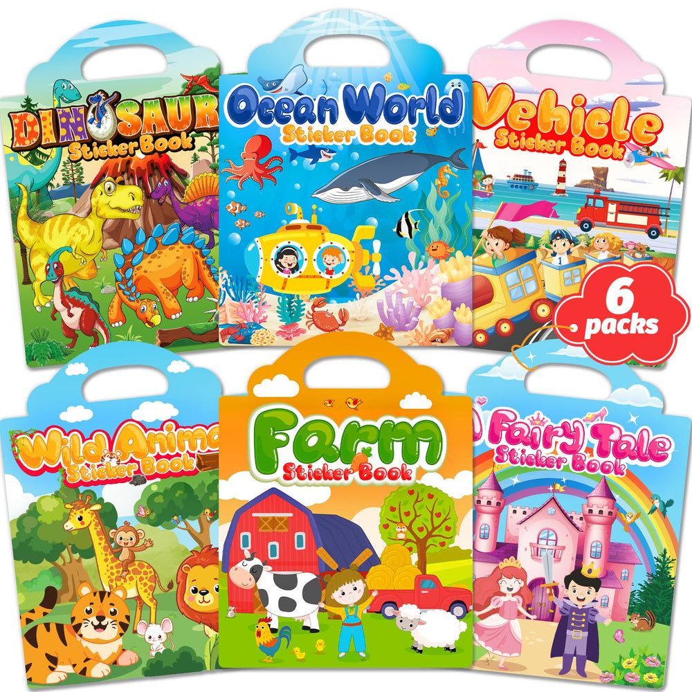 Walenced sticker book cover for toddlers with durable, reusable pages.