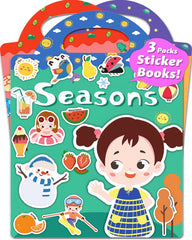 Walenced sticker book cover for toddlers, bright and inviting for creative play.