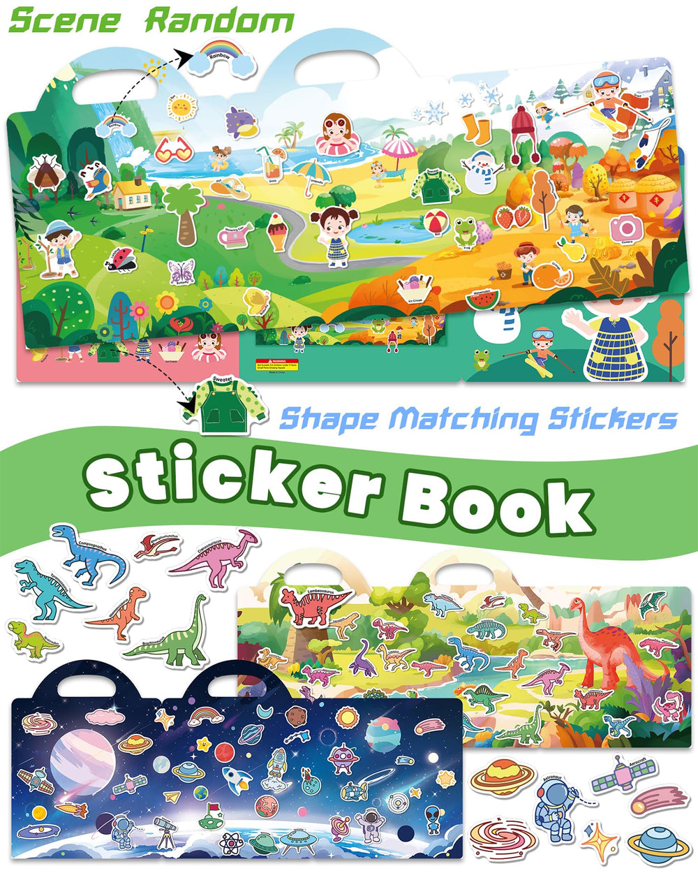 Walenced dinosaur stickers for toddlers, engaging prehistoric friends for imaginative play.