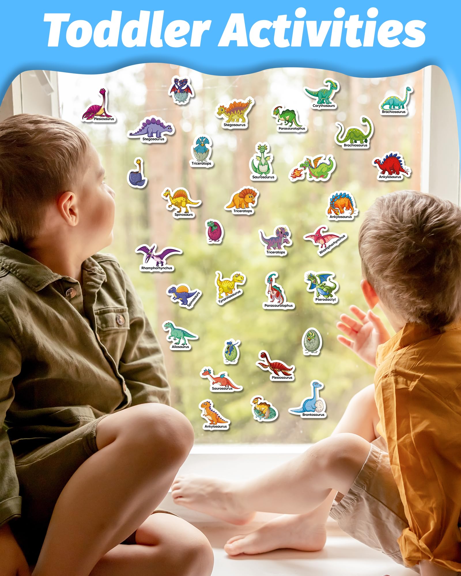 Walenced sticker book on window use, sparks creativity on smooth surfaces