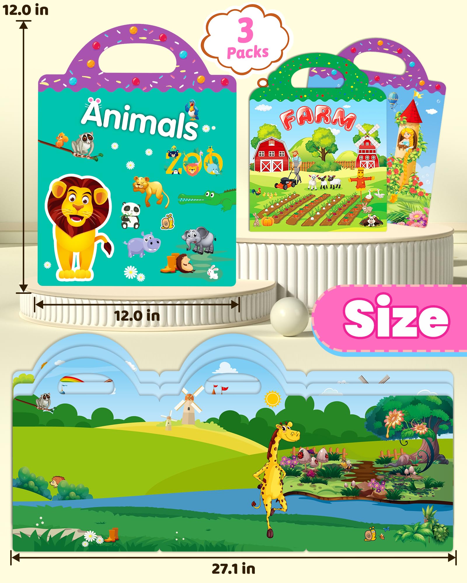 Walenced sticker book screen free activity promotes creative play away from screens