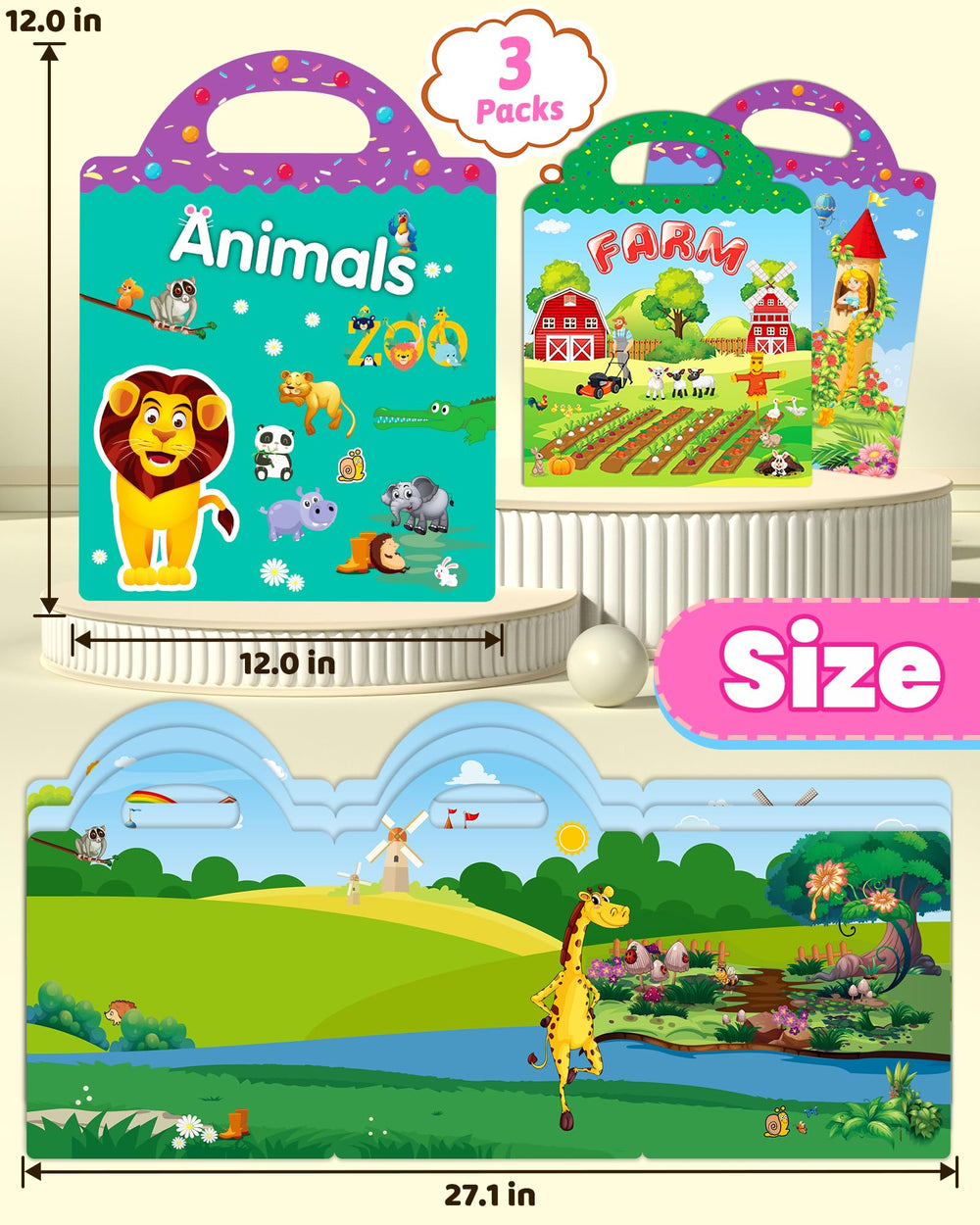 Walenced sticker book screen free activity promotes creative play away from screens