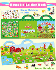 Walenced sticker book toddler waterproof PVC material resists mess