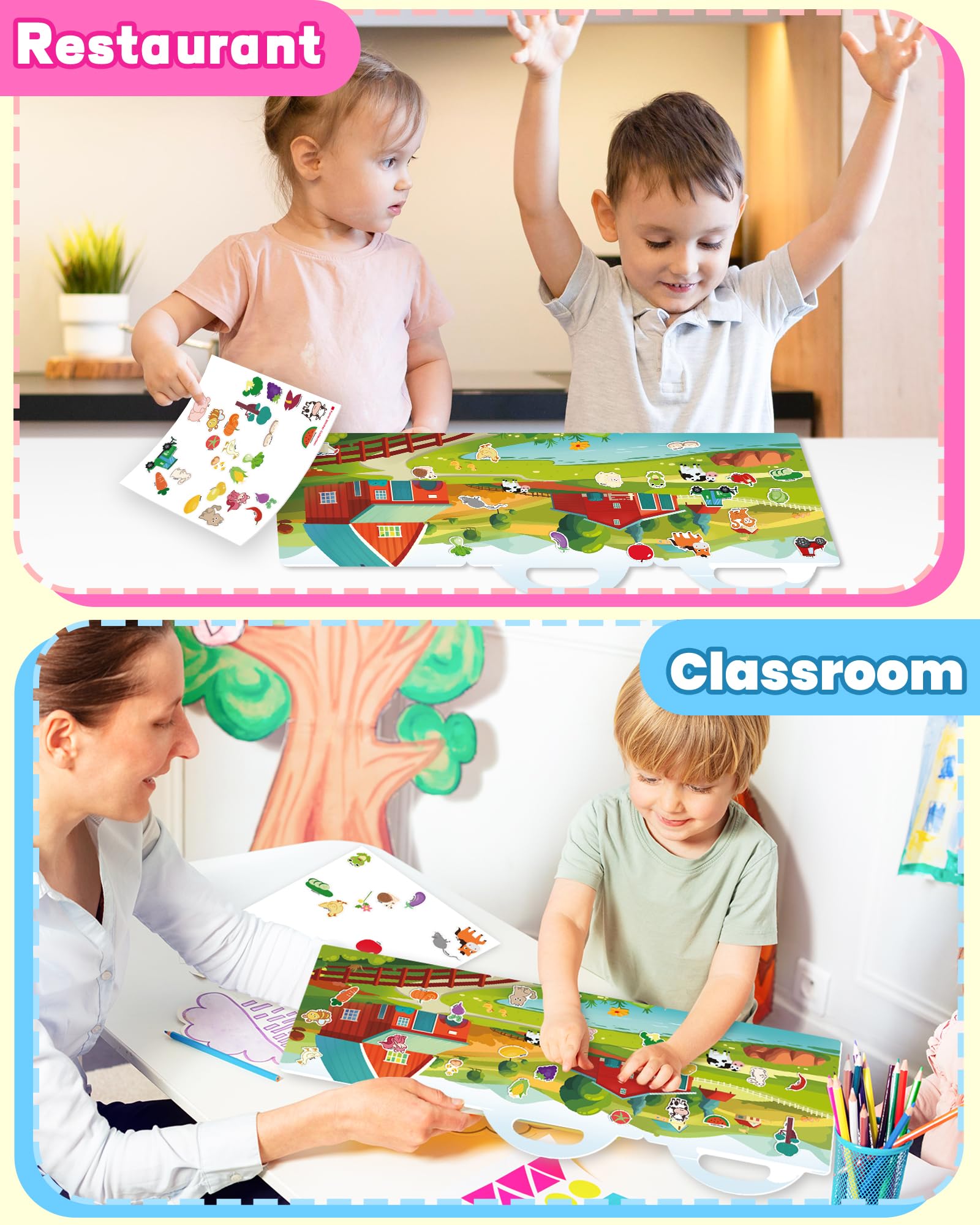 Use Walenced on windows and bottles for mess-free play.
