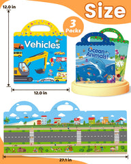 Walenced toddler sticker book travel activity for kids 3 and up, screen-free fun