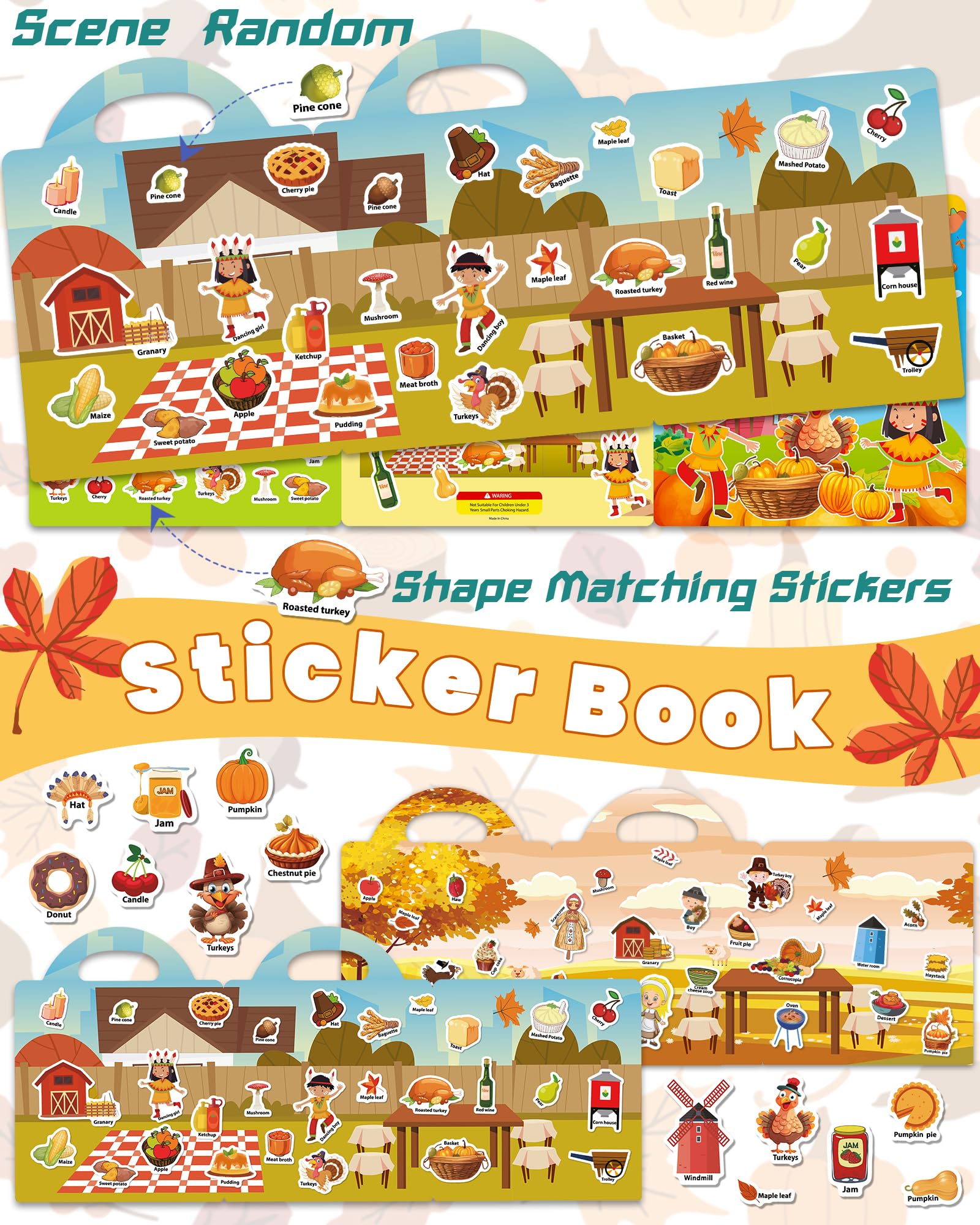 Walenced toddler sticker sets with colorful sheets to spark creative learning activities.