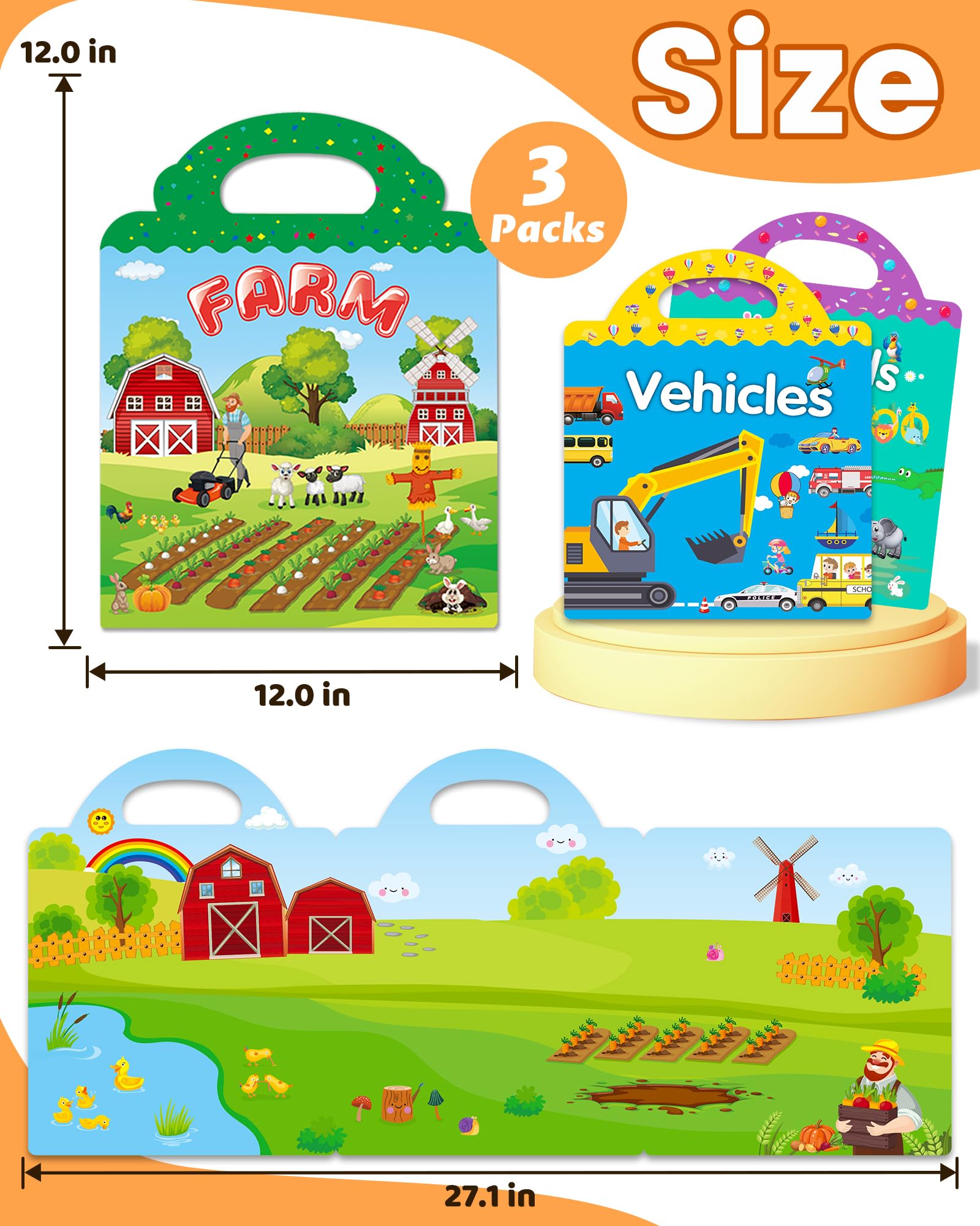 Walenced sticker book offers screen-free activity to boost creativity during outings.
