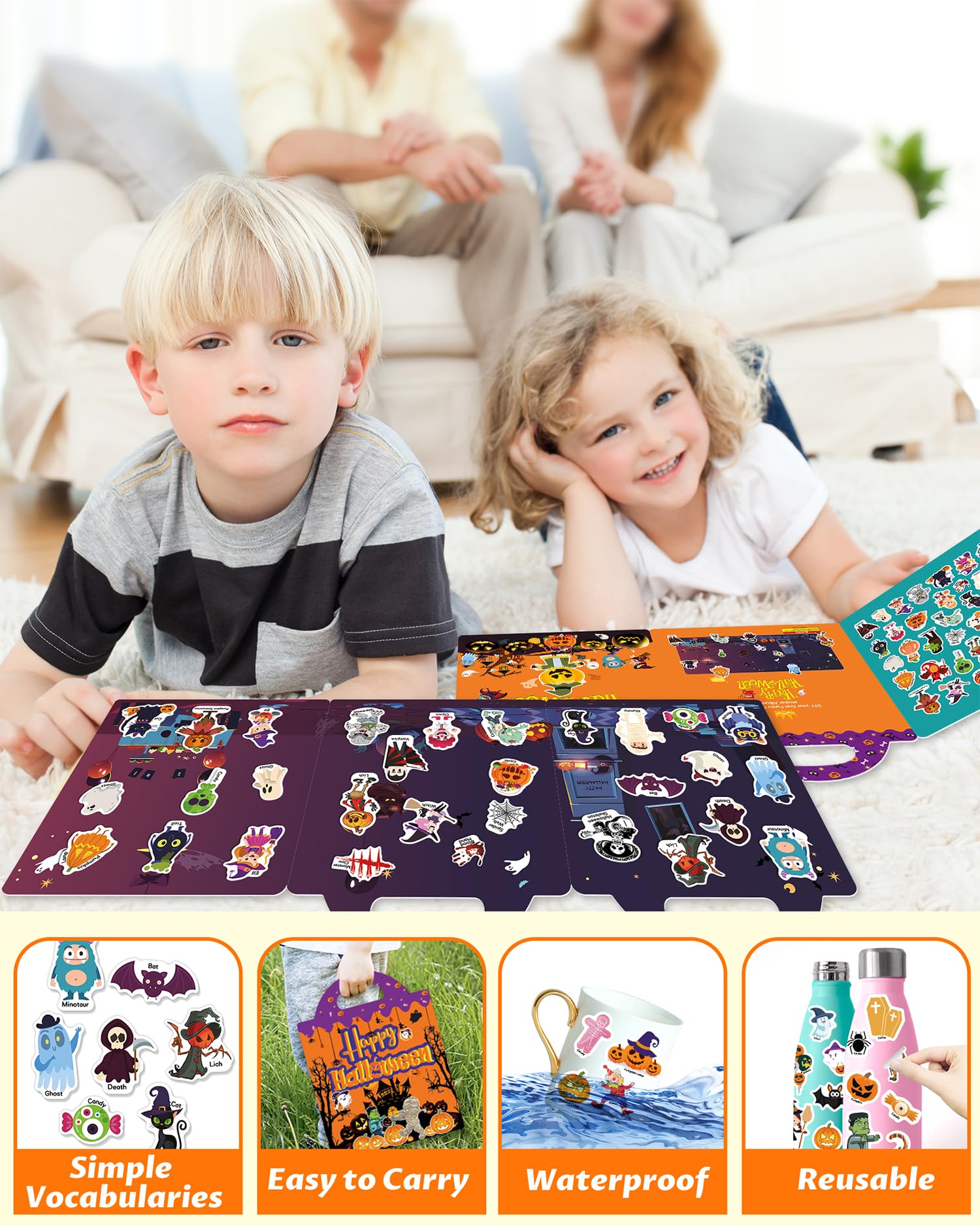 Walenced travel friendly sticker book for busy kids