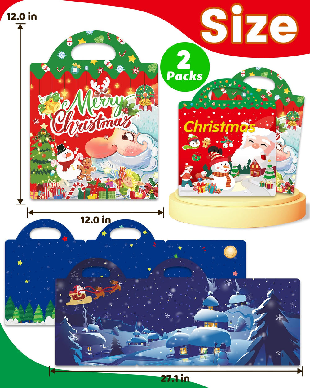 Walenced Christmas-themed stickers inviting imaginative, screen-free play.