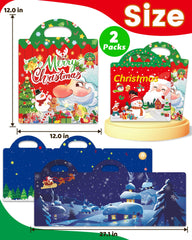 Walenced Christmas-themed stickers inviting imaginative, screen-free play.