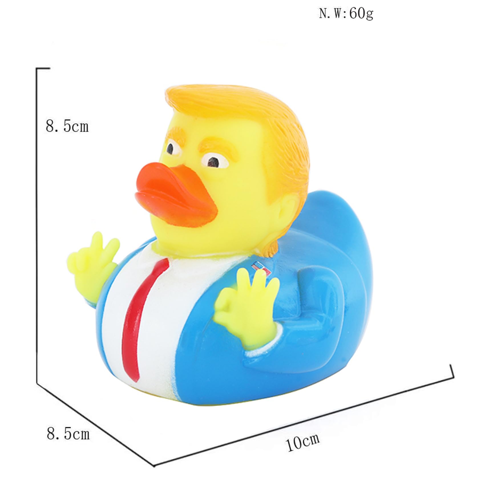 Waliah rubber ducks squeak-and-squeak invites tactile play and minor stress relief