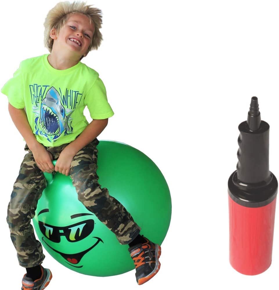 Waliki Hopper Ball 20inch green side view for active outdoor play.