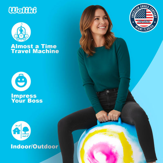 Waliki Hopper Ball front view for adults supports active outdoor play.