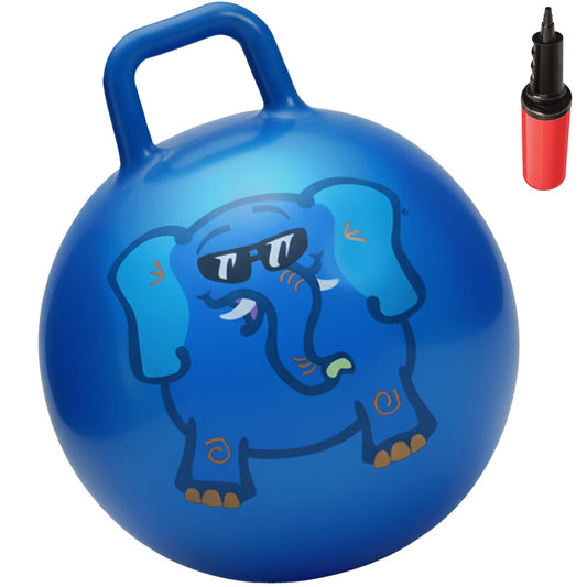 Waliki Hopper Ball blue 18in ready for active play and easy mounting.