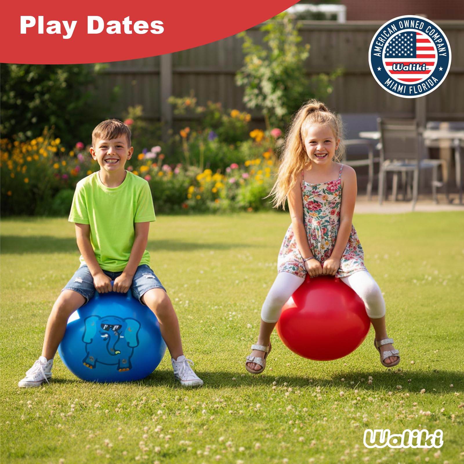 Waliki Hopper Ball blue makes a great birthday gift for kids.