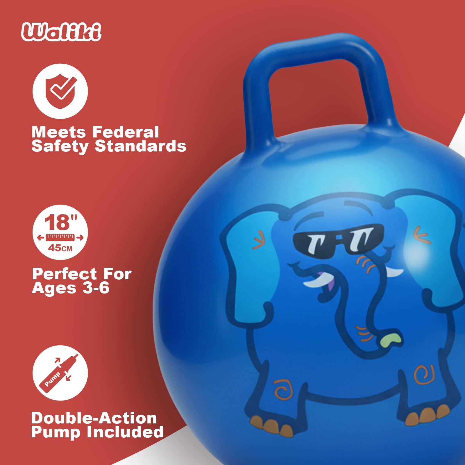 Waliki Hopper Ball helps family fun and shared activity.