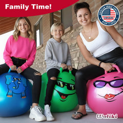 Waliki Hopper Ball family outdoors illustrating inclusive family activity.