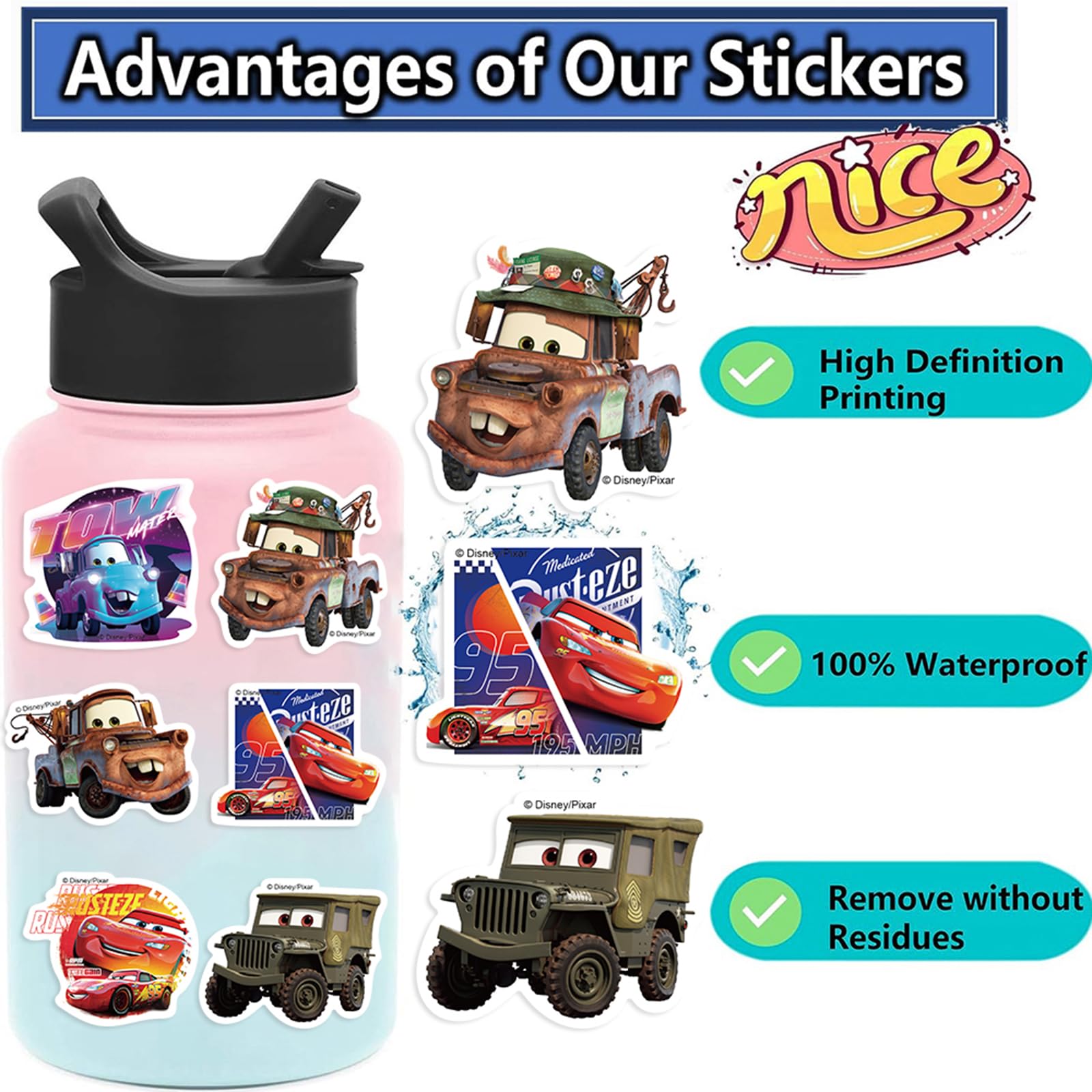 Wanhuatong car sticker designs add personality to notebooks and devices.
