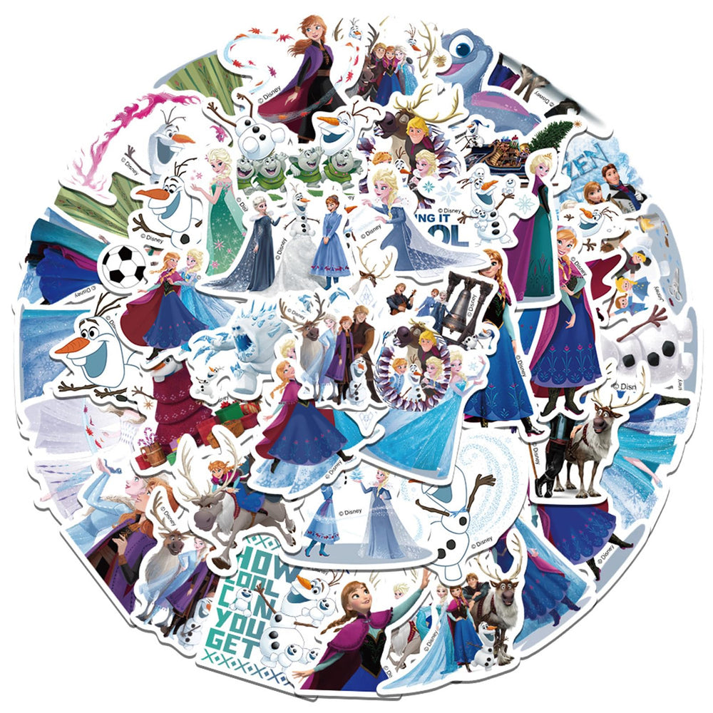Wanhuatong cartoon characters stickers 50pcs durable for laptops and school gear.
