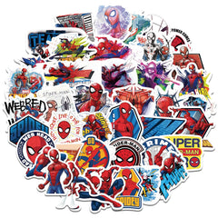 wanhuatong Spider-Man stickers: vivid 2-3 inch decals ideal for school gear and gadgets.