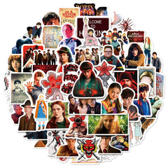 Wanhuatong Stranger Season 5 stickers sized 2-3.5 inches for versatile placement.