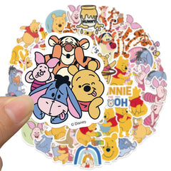wanhuatong Winnie Pooh stickers waterproof and durable for outdoor gear and water bottles.