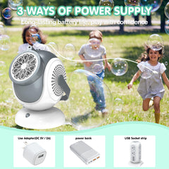 WANNA MAGIC Big Bubble Machine sealed design prevents leaks during play.