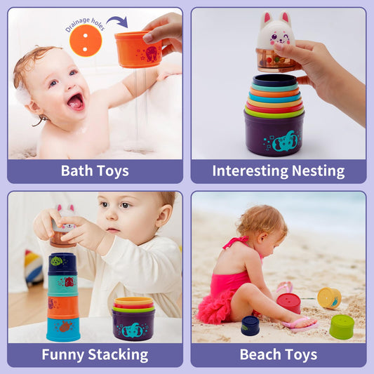Wanonoo bunny top rattle invites shaking play and auditory exploration.