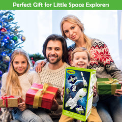 Wanonoo astronauts with backpacks support interactive role-play and STEM learning.
