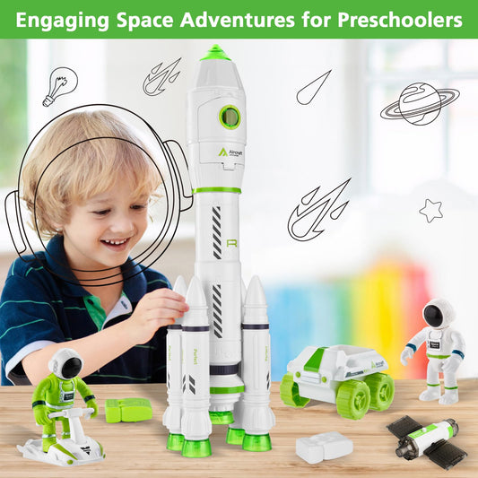 Wanonoo rocket mist launch showing safe engine-like effects for imaginative play.