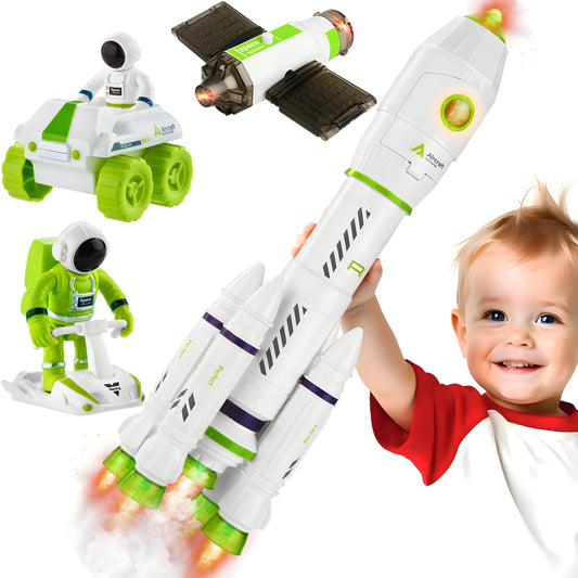 Wanonoo rocket space toy with lights and sound for engaging kids' space adventures.