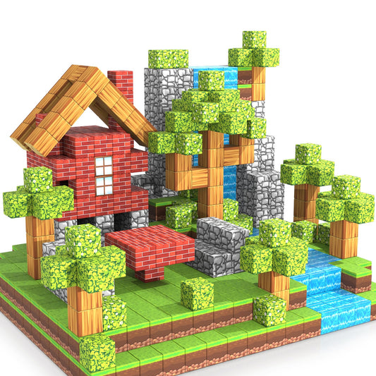 Wanplay forest-themed magnetic blocks inspire imaginative open-ended play.