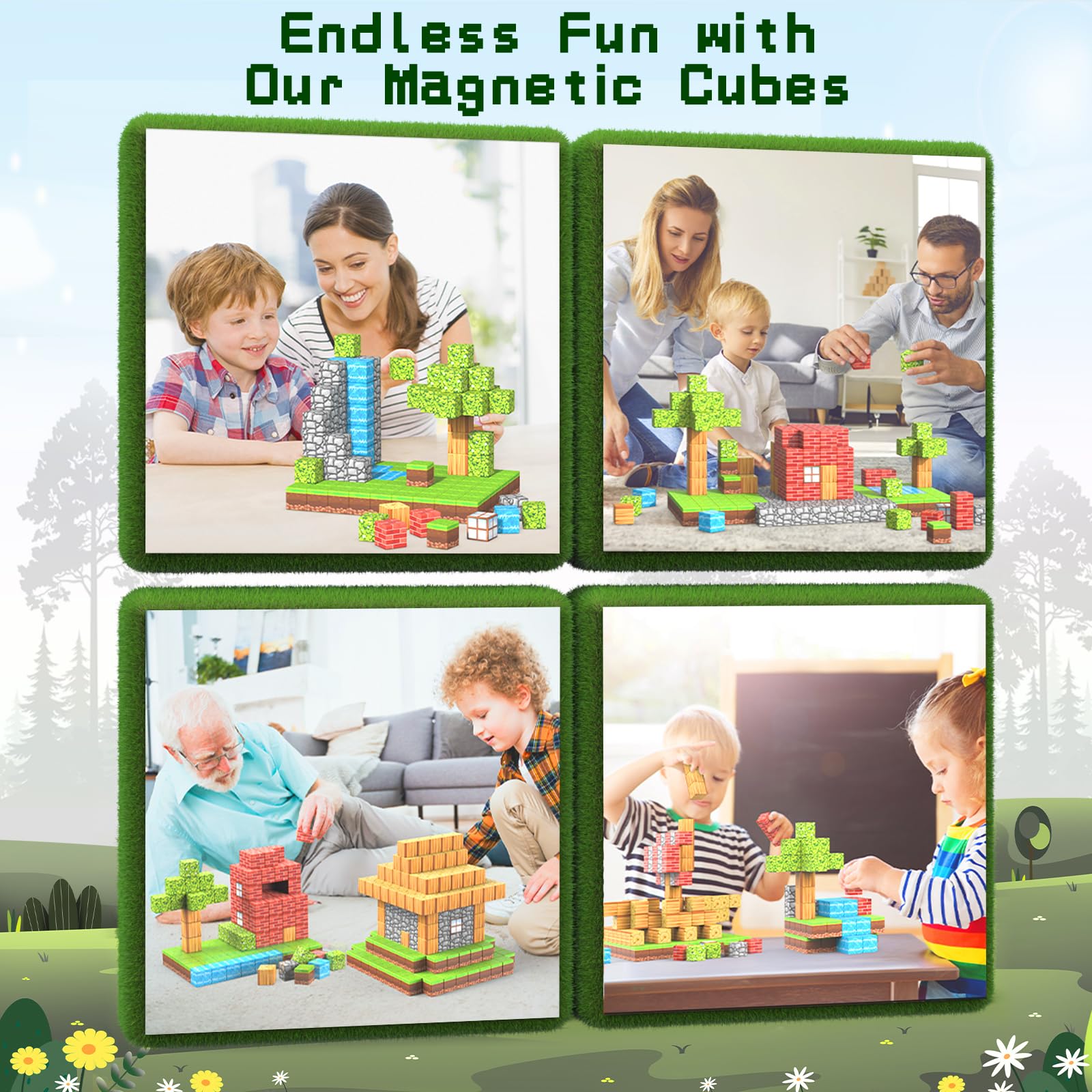 Wanplay toddler-friendly blocks for ages 3 and up with forest-themed play.